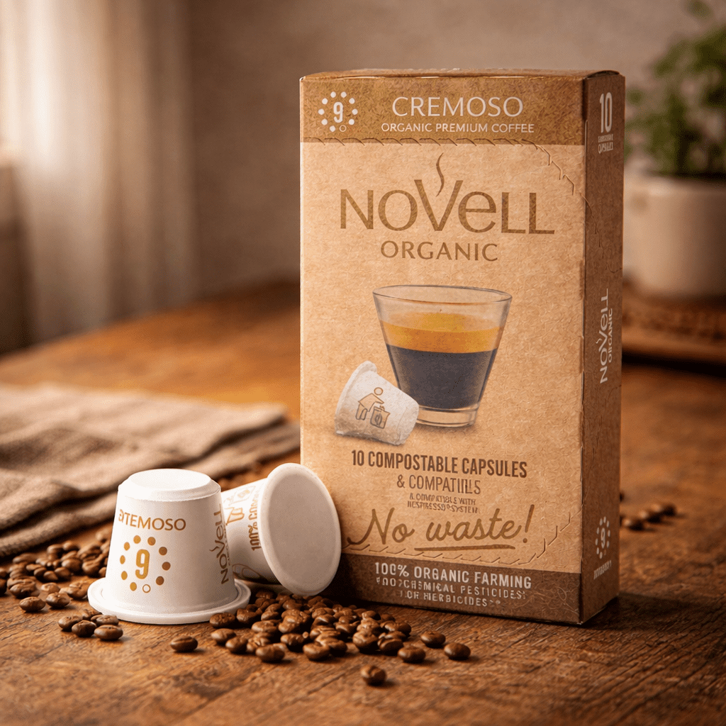 Kaffekapsler økologisk Cremoso "No Waste" (10 stk)