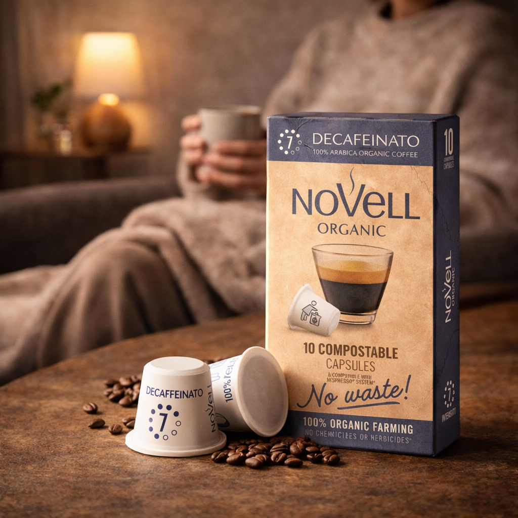 Kaffekapsler økologisk Koffeinfri "No Waste" (10 stk)