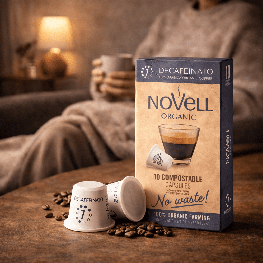 Kaffekapsler økologisk Koffeinfri "No Waste" (10 stk)
