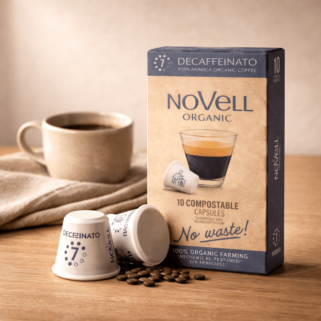 Kaffekapsler økologisk Koffeinfri "No Waste" (10 stk)