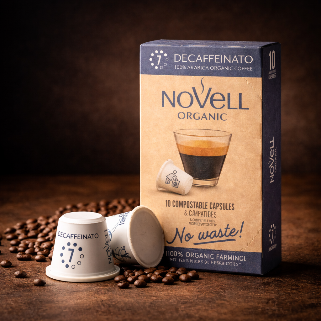 Kaffekapsler økologisk Koffeinfri "No Waste" (10 stk)