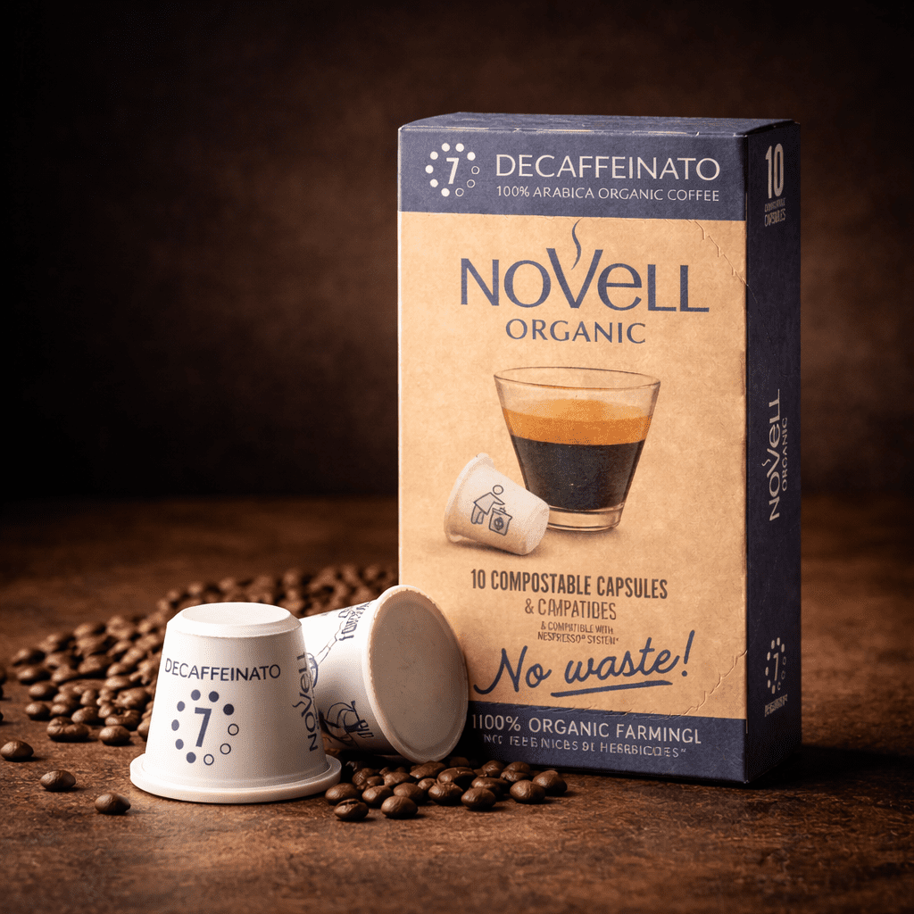 Kaffekapsler økologisk Koffeinfri "No Waste" (10 stk)