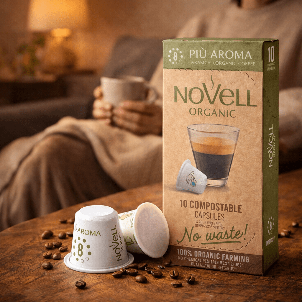 Kaffekapsler økologisk Piu Aroma "No Waste" (10 stk)