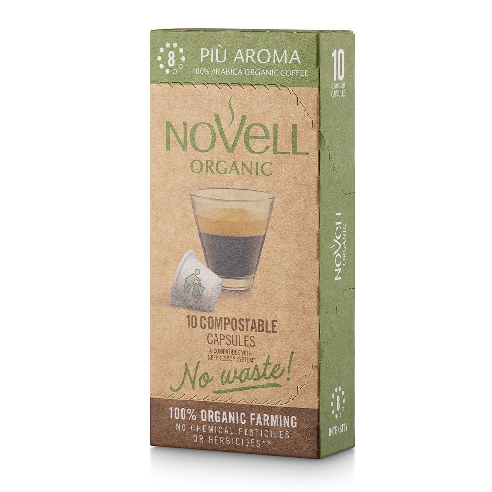 Kaffekapsler økologisk Piu Aroma "No Waste" (10 stk)