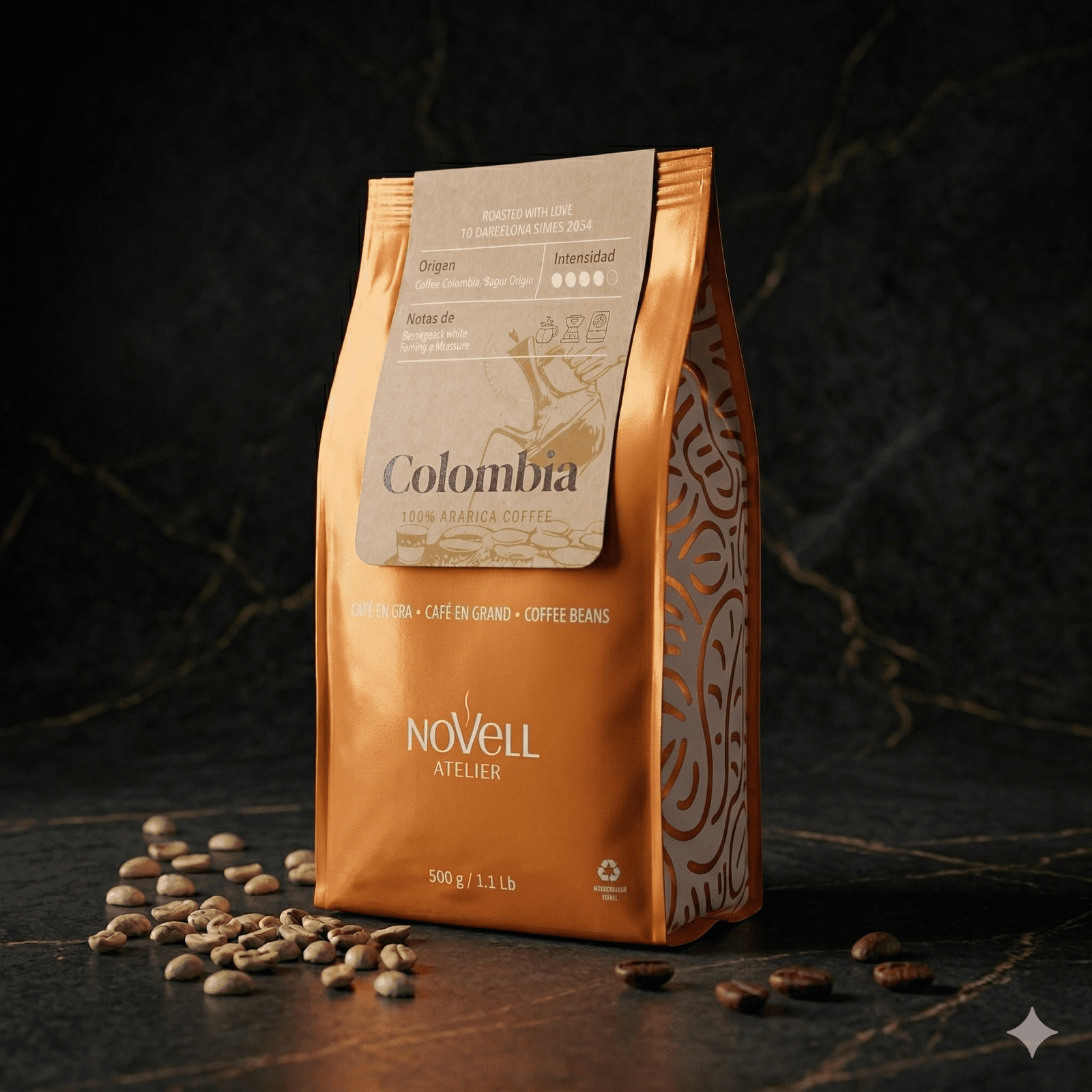 Novell Atelier Colombia, 100% Arabica (500 g)