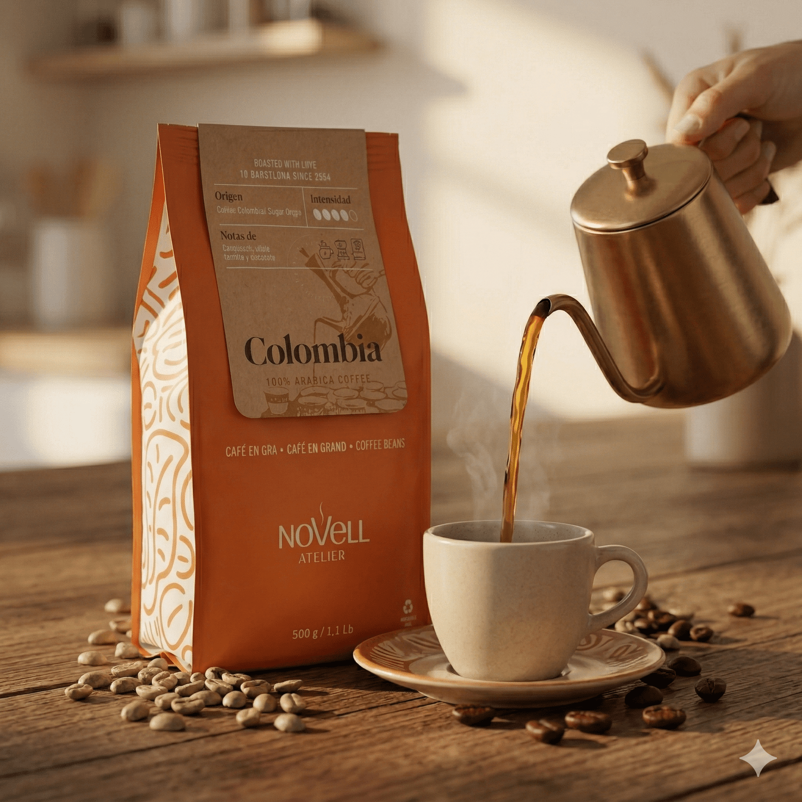 Novell Atelier Colombia, 100% Arabica (500 g)