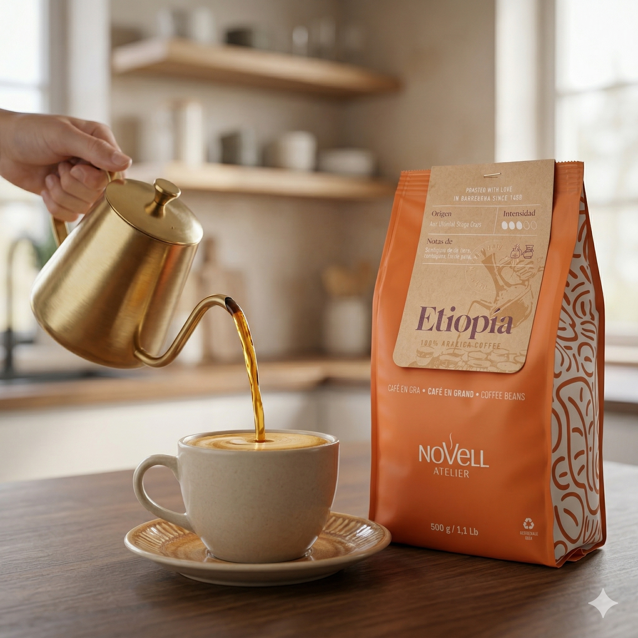 Novell Atelier Etiopía, 100% Arabica (500 g)