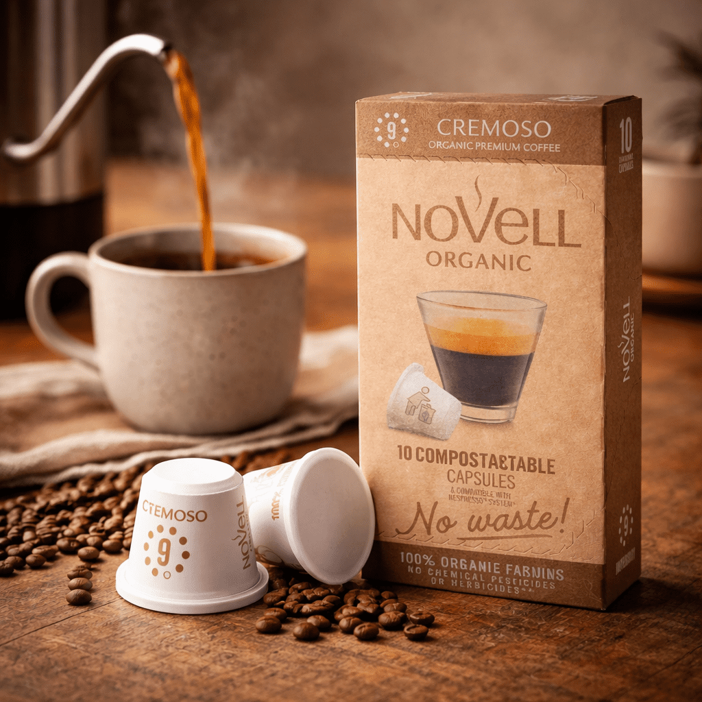 Kaffekapsler økologisk Cremoso "No Waste" (10 stk)
