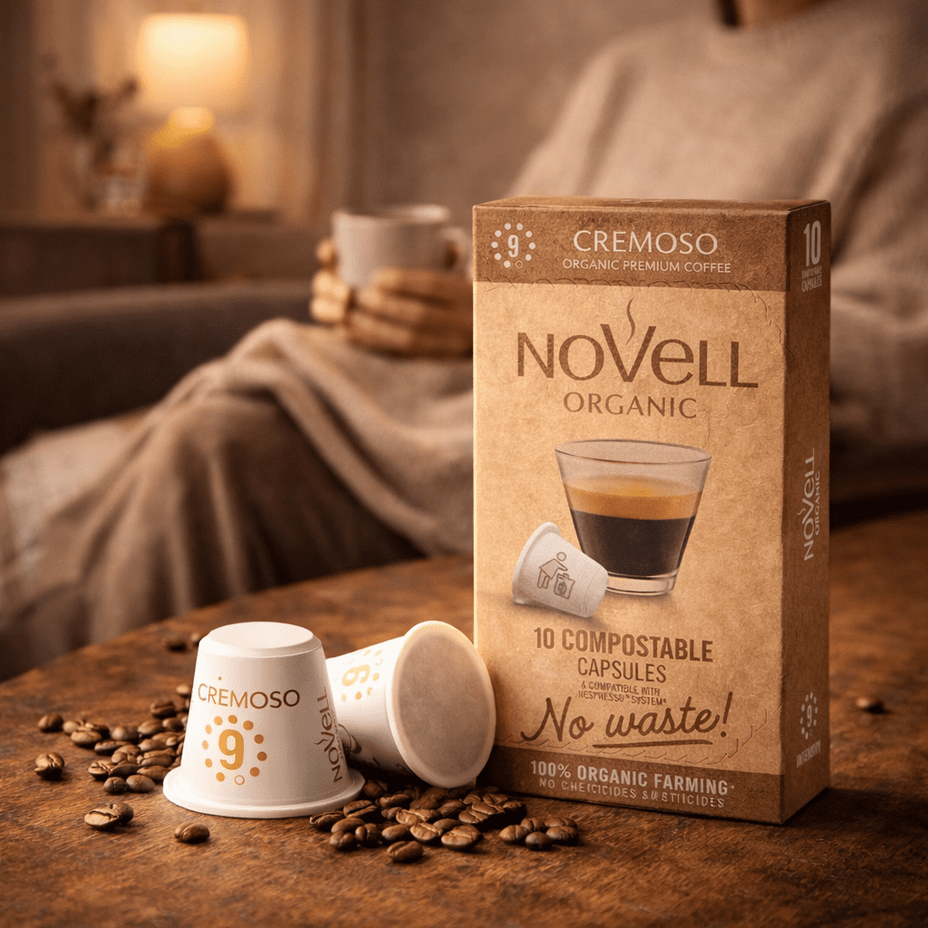 Kaffekapsler økologisk Cremoso "No Waste" (10 stk)