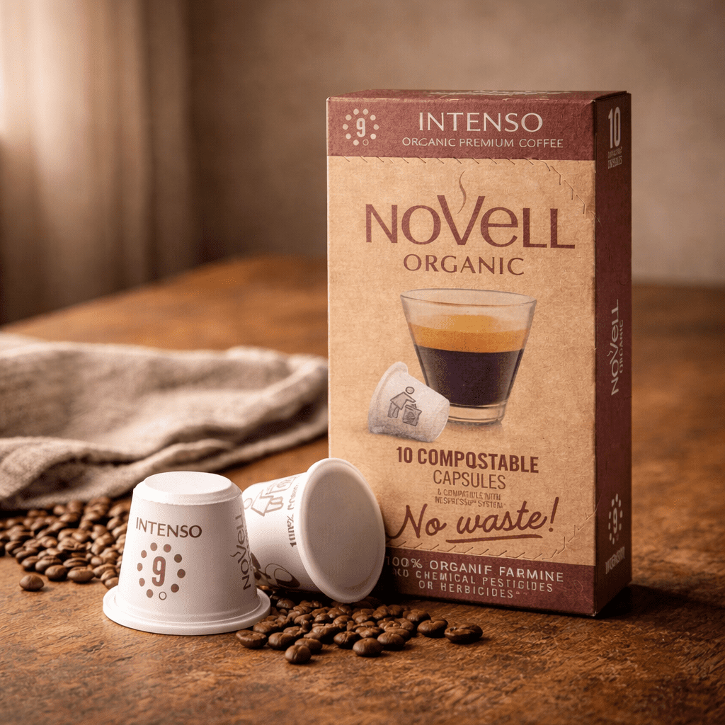Kaffekapsler økologisk Intenso "No Waste" (10 stk)
