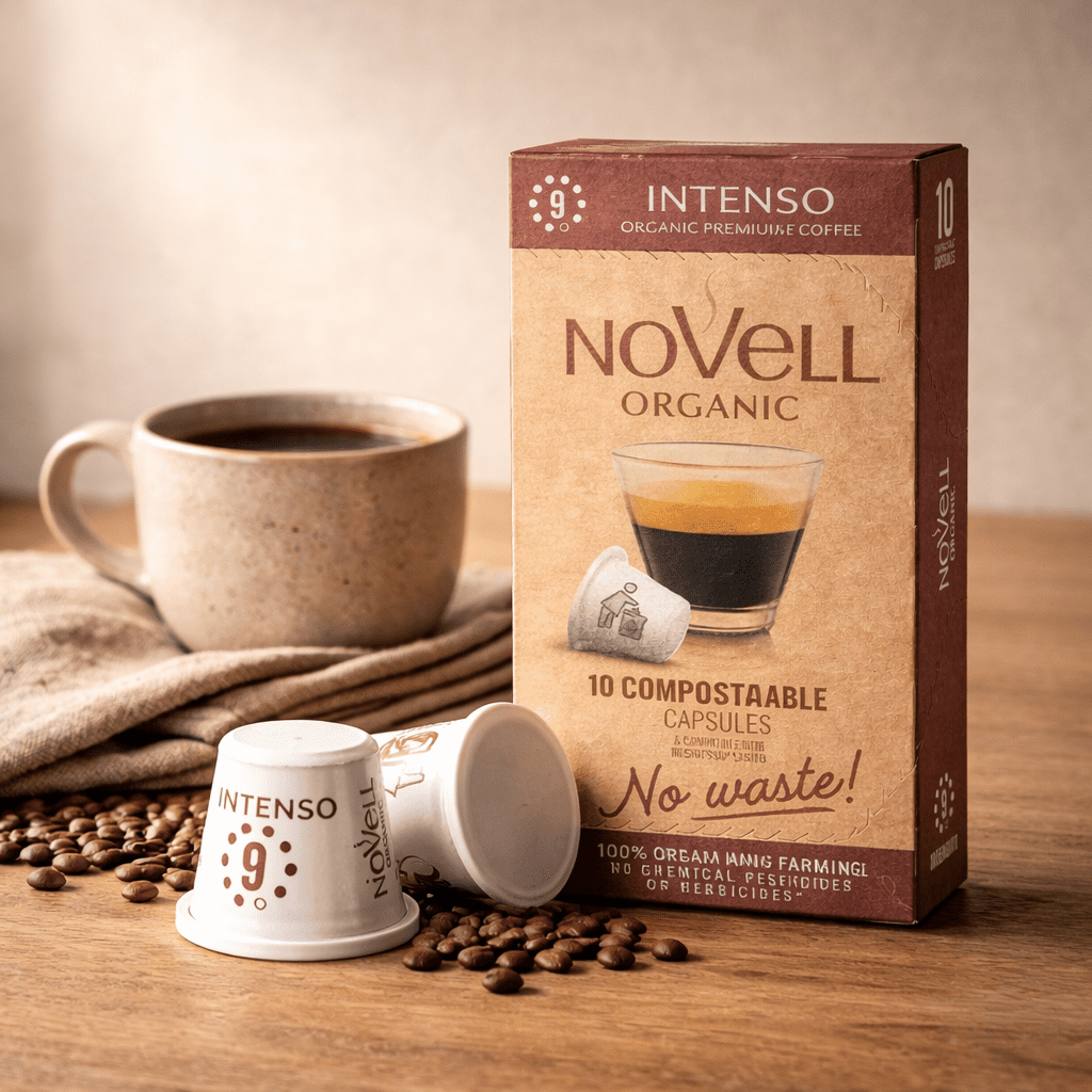 Kaffekapsler økologisk Intenso "No Waste" (10 stk)