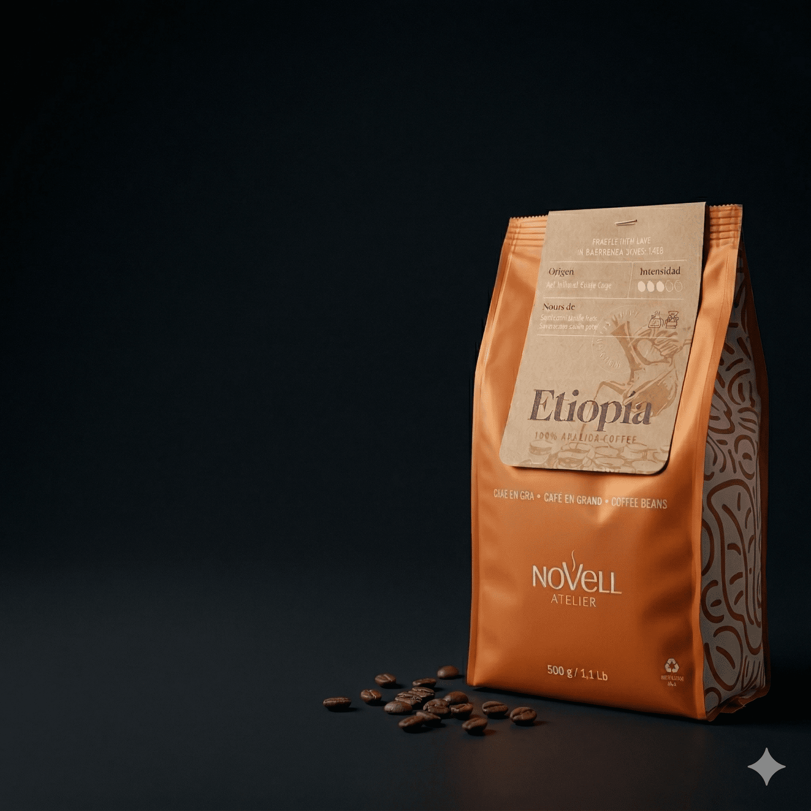 Novell Atelier Etiopía, 100% Arabica (500 g)