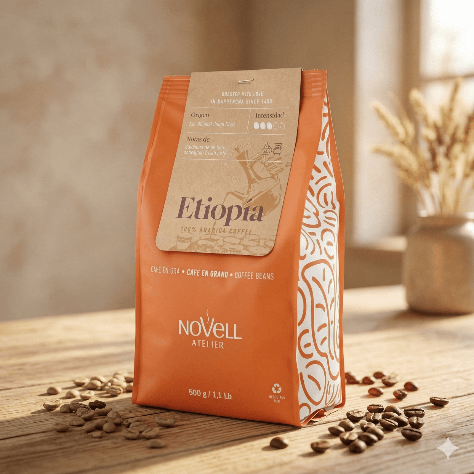 Novell Atelier Etiopía, 100% Arabica (500 g)