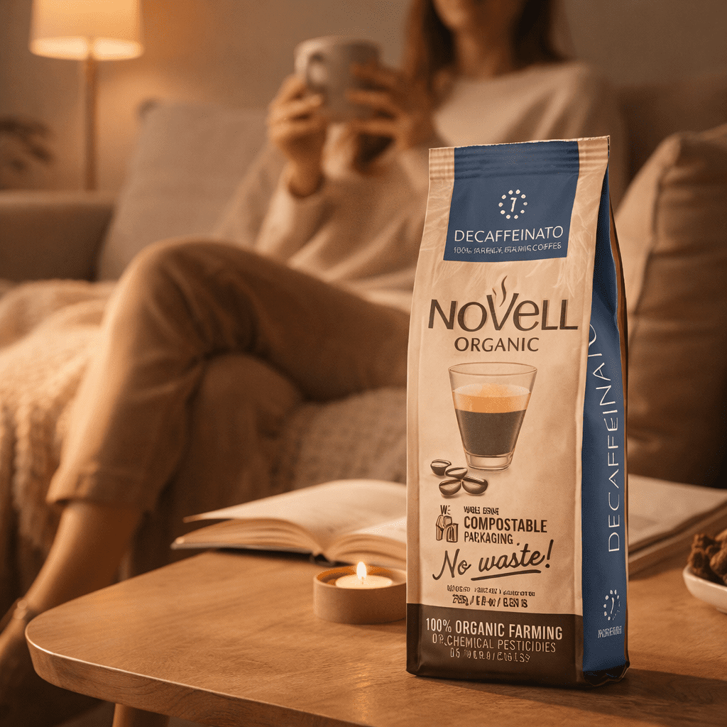 Økologisk Koffeinfri 250g hele bønner